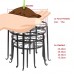 Dazone Metal 4 in 1 Potted Plant Stand Floor Flower Pot Rack/Round Iron Plant Stands, Scroll Pattern   
